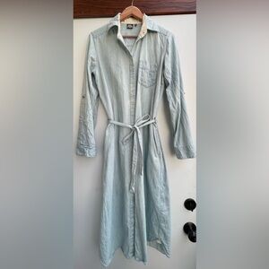 Denim maxi dress - L